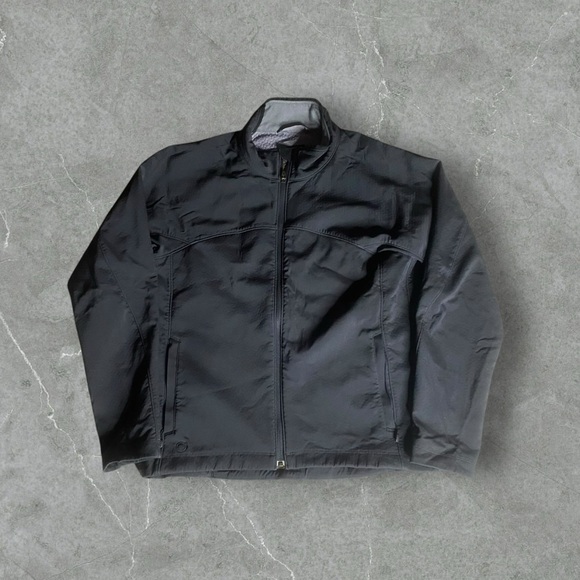 Nike ACG Jacket‎ Mens Large Black 2+ Composite Windproof Full Zip Y2K Soft Shell - Picture 1 of 10